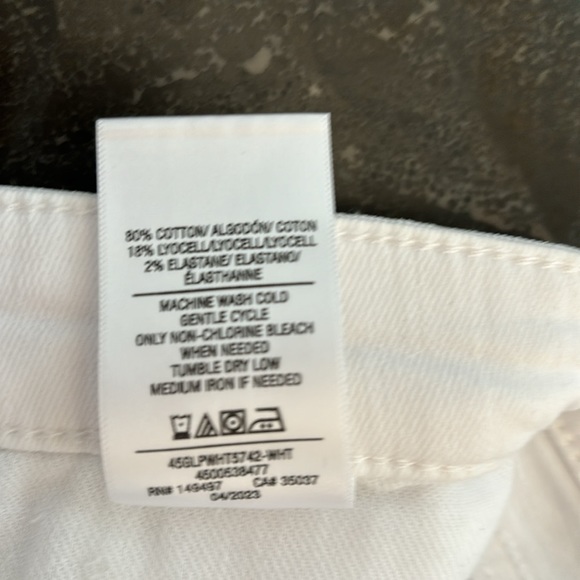 Joe’s Jeans High Rise Boot Cut Split Raw Hem White size 28 - Picture 10 of 11